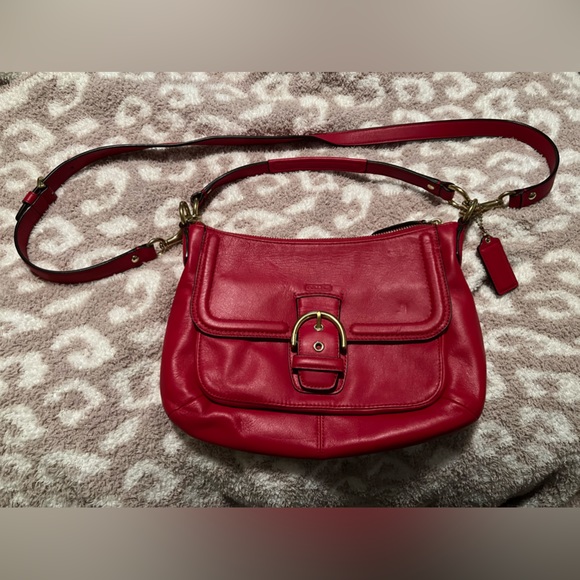 Coach Handbags - Gently used Coach bag red euc